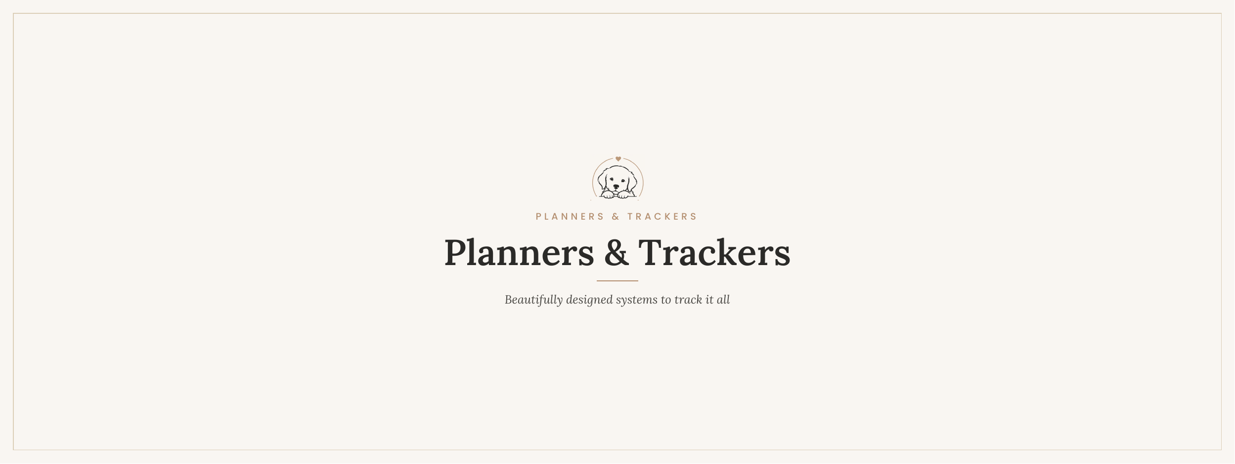 Planners & Trackers