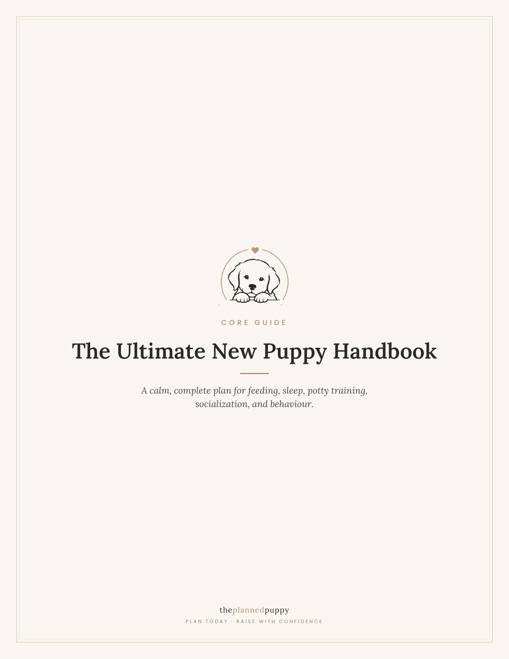 The Ultimate New Puppy Handbook