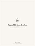 Puppy Milestone Tracker