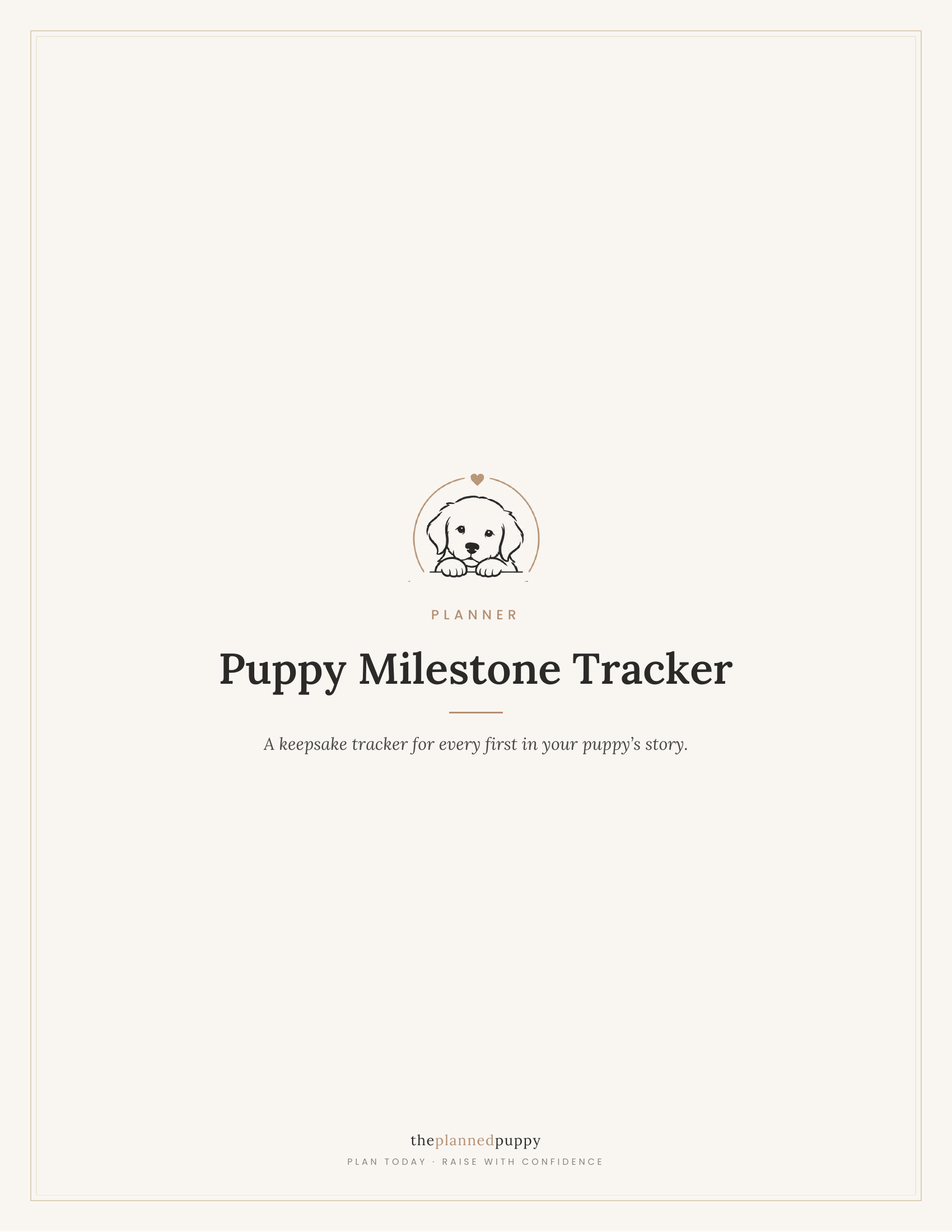 Puppy Milestone Tracker