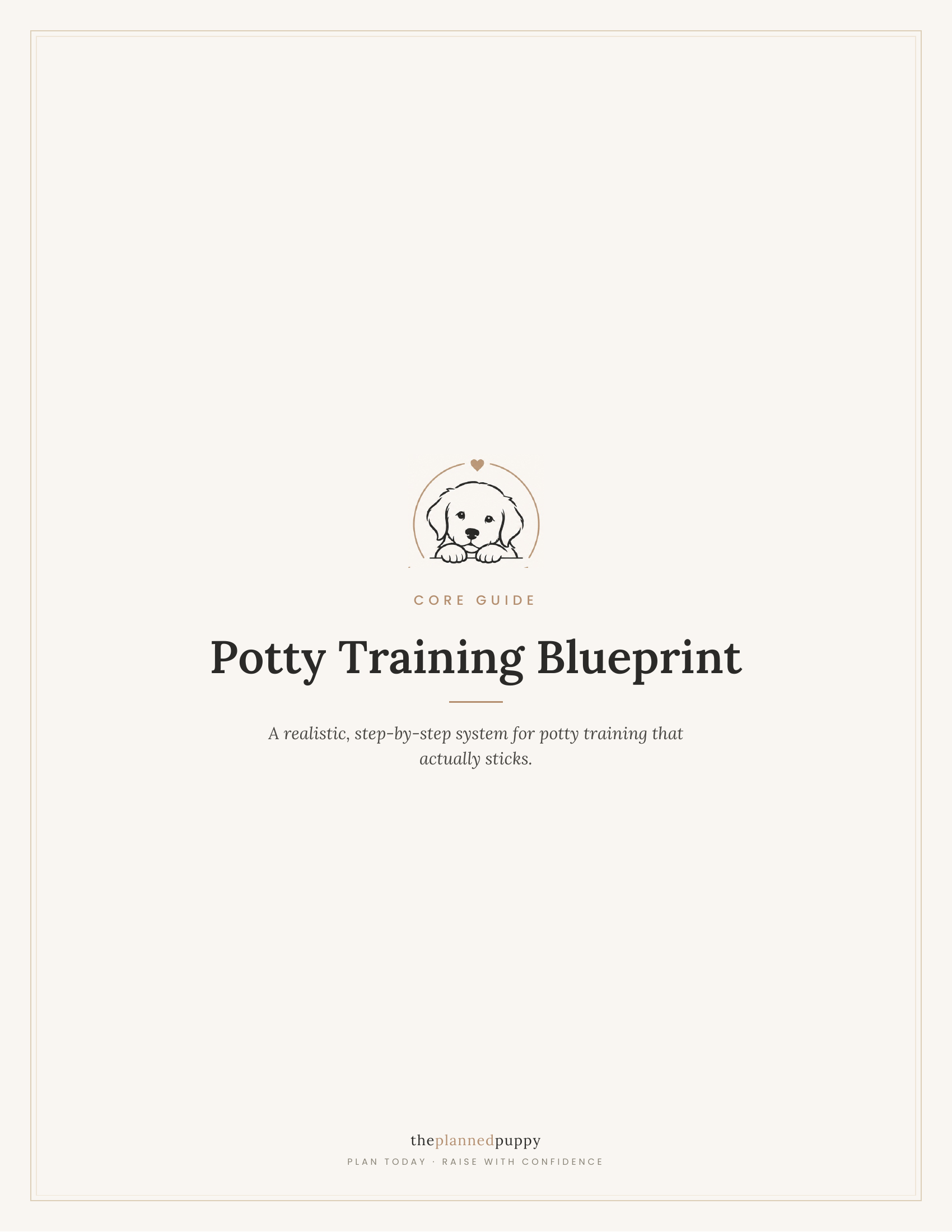 Potty Training Blueprint