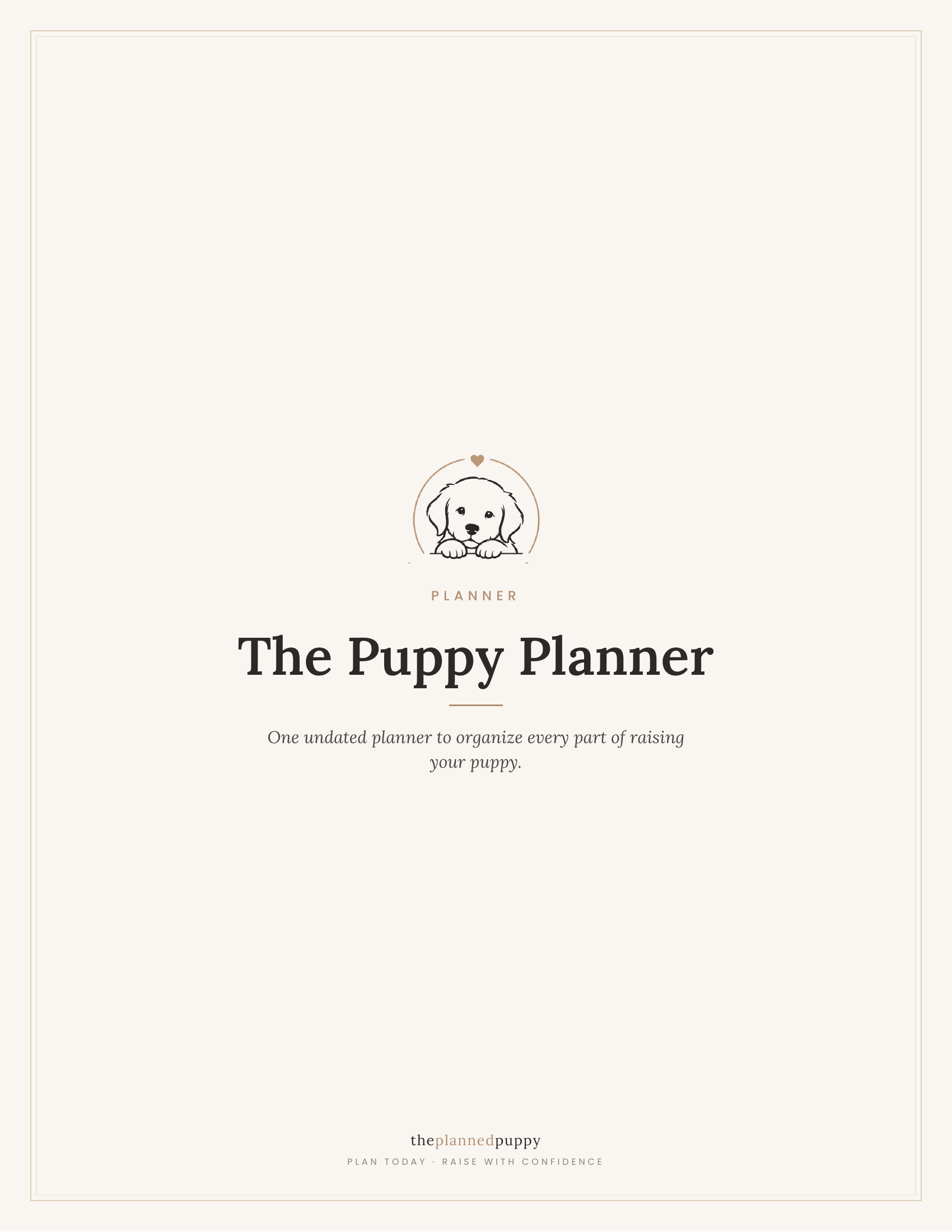 The Puppy Planner