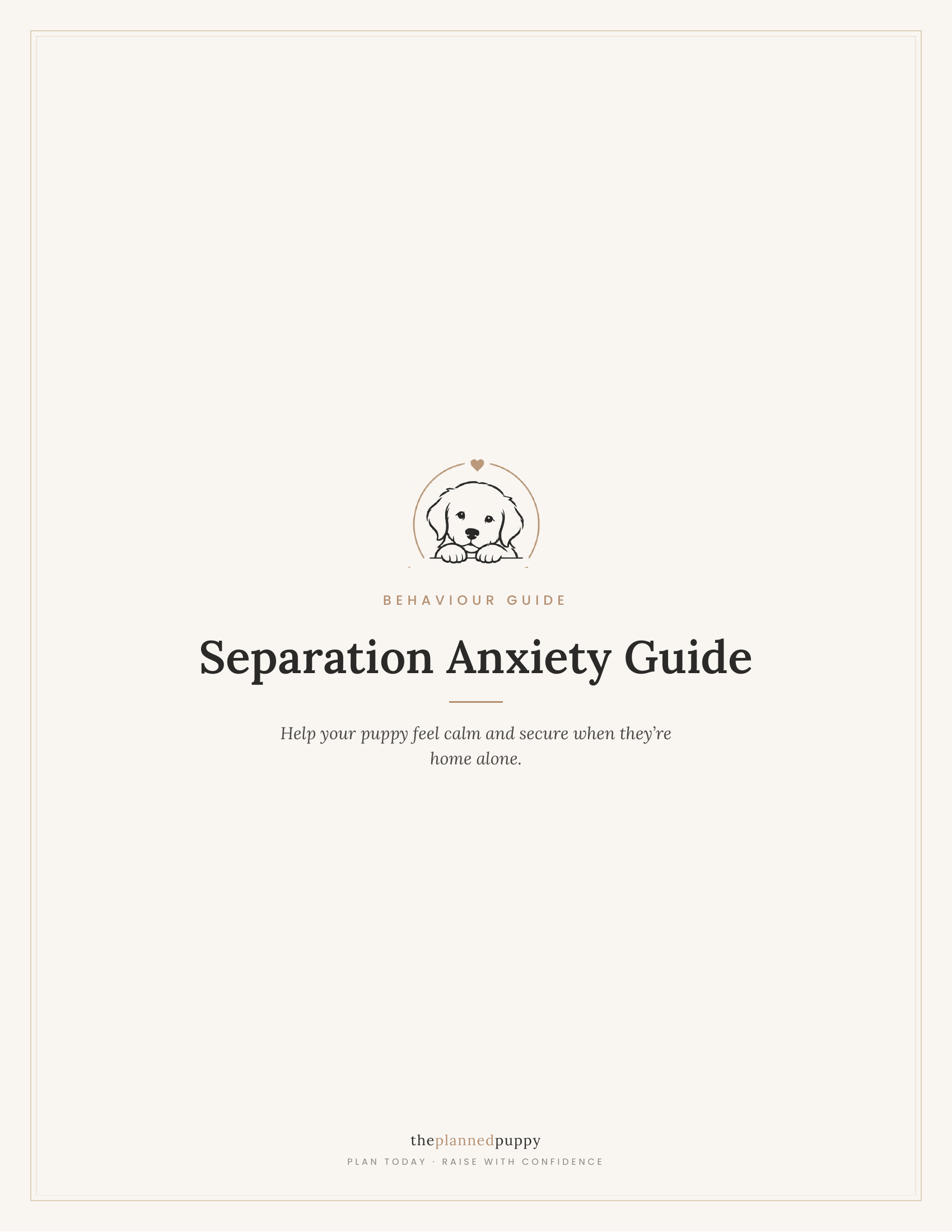 Separation Anxiety Guide