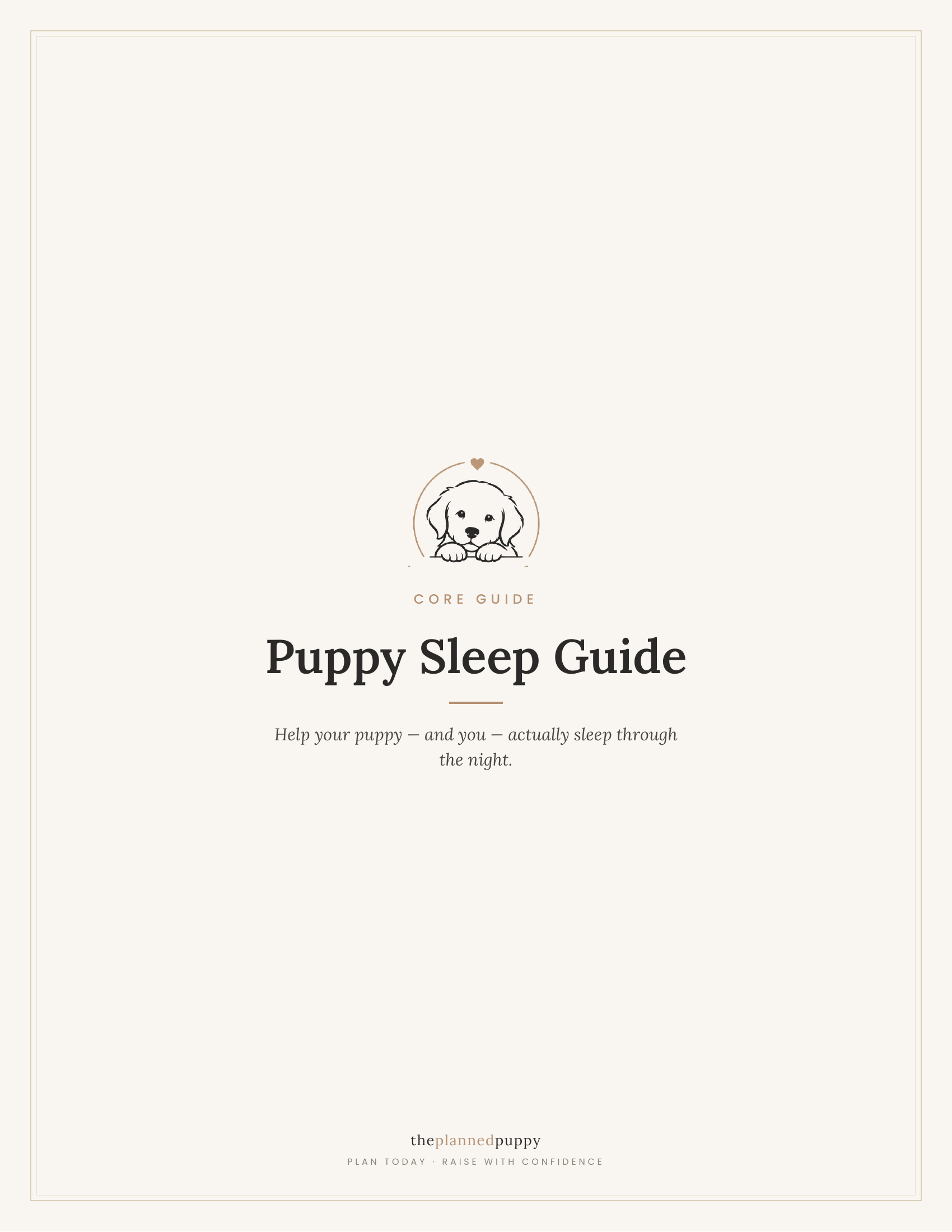 Puppy Sleep Guide