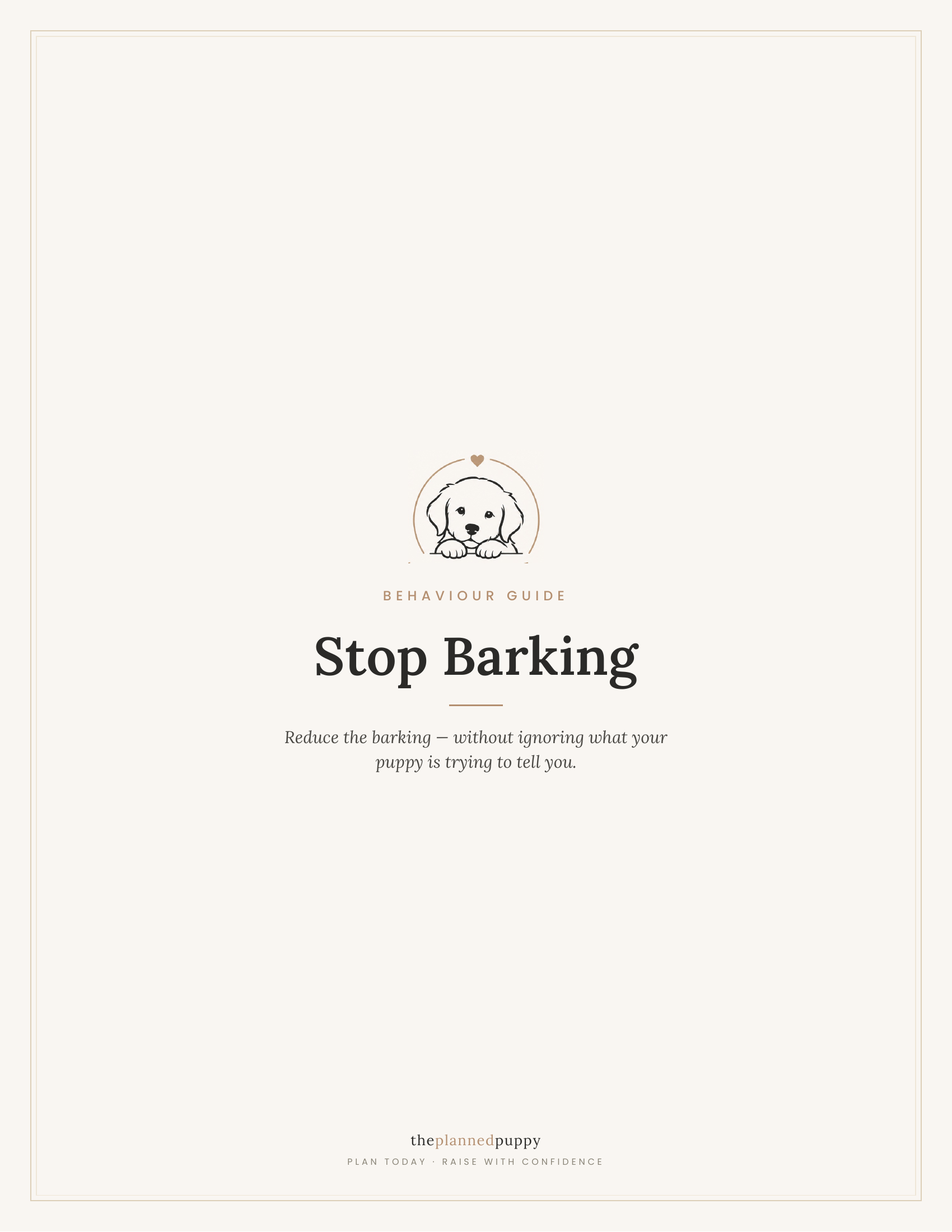 Stop Barking